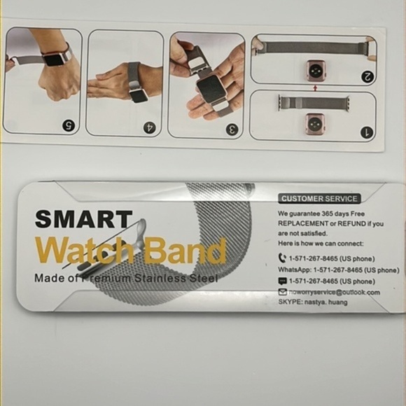 Mesh Loop Magnetic Apple Watch Bands - Compatible with Series 1-8, SE, and Ultra - Picture 6 of 6